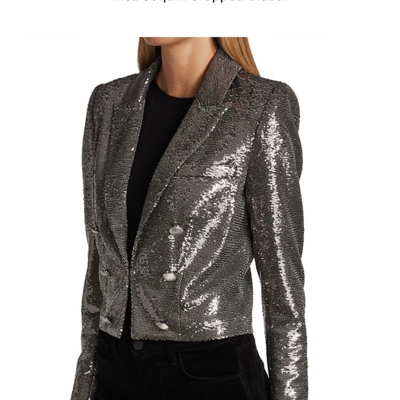 L’Agence Inez Sequin Cropped Blazer - Size 4. Never Worn! - Picture 5 of 7